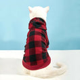 Load image into Gallery viewer, Plaid Winter Pet Hoodie
