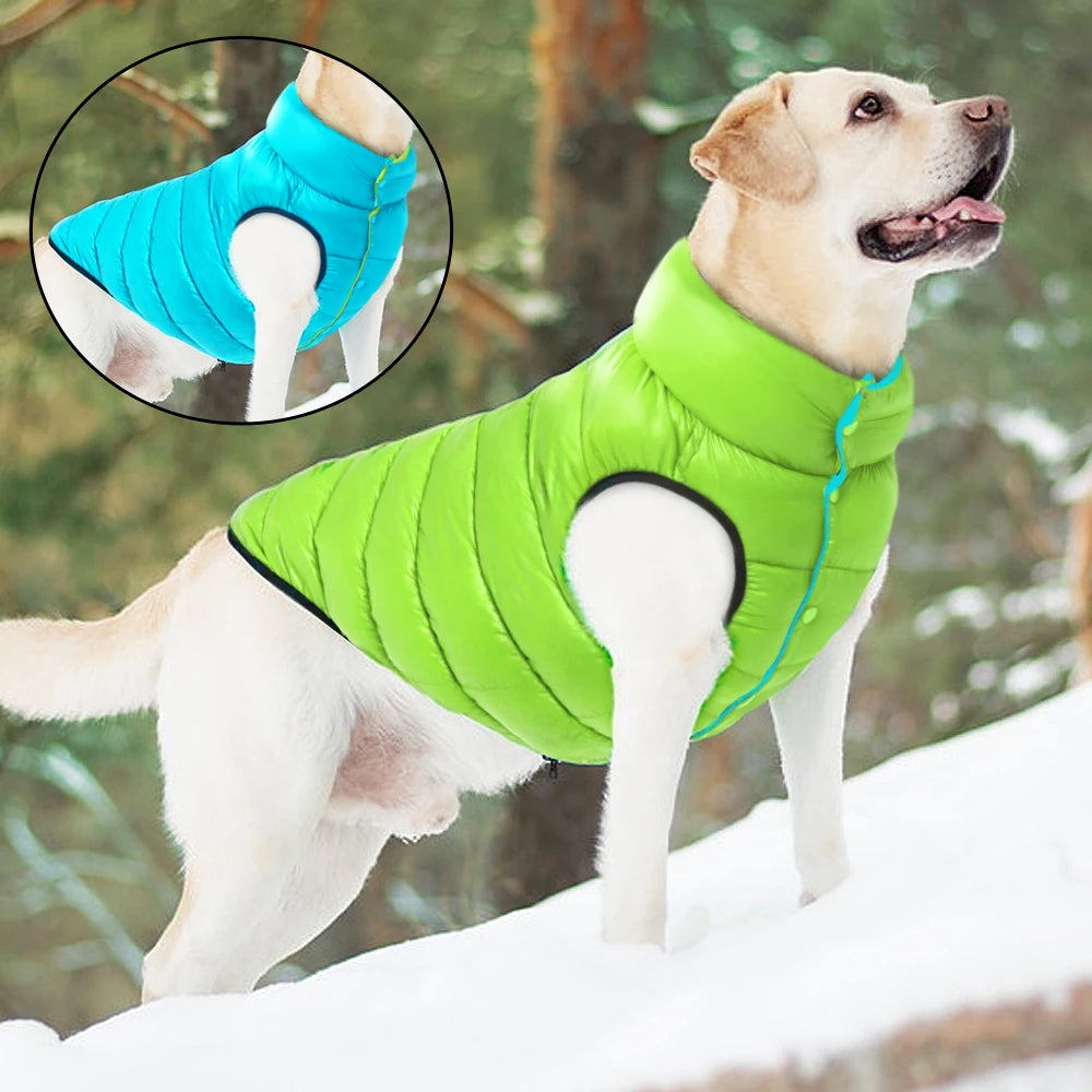 multi color winter dog vest