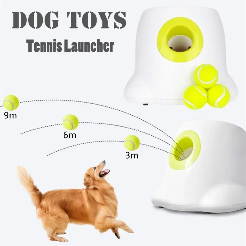 Pet Dog Toy Tennis Launcher - Automatic Throwing Machine