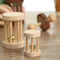 Load image into Gallery viewer, Roller Toy Made with Natural Wooden Pine For Small Pets - Dumbells - Unicycle Bell - Chew Toys
