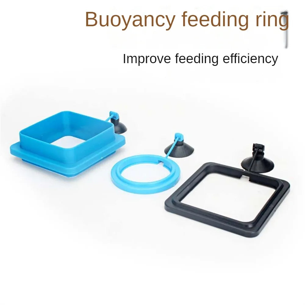 Aquarium Fish Tank Feeding Ring Station - Floating Food Tray Feeder