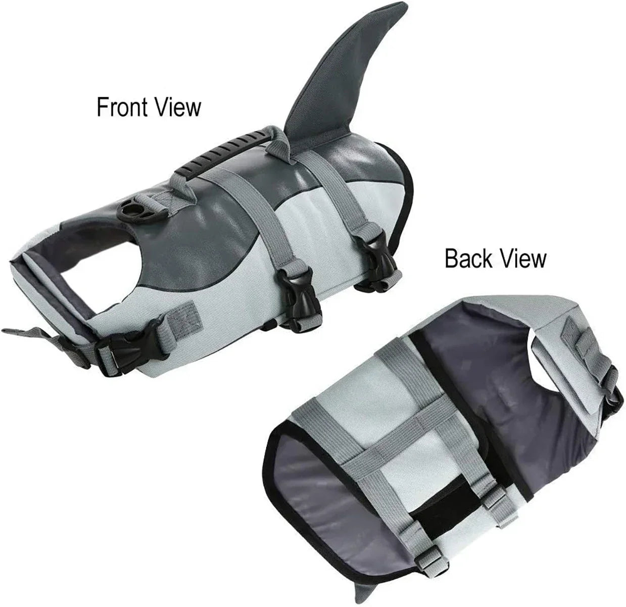 Dog Life Jacket - Convenient Handle & Adjustable Straps