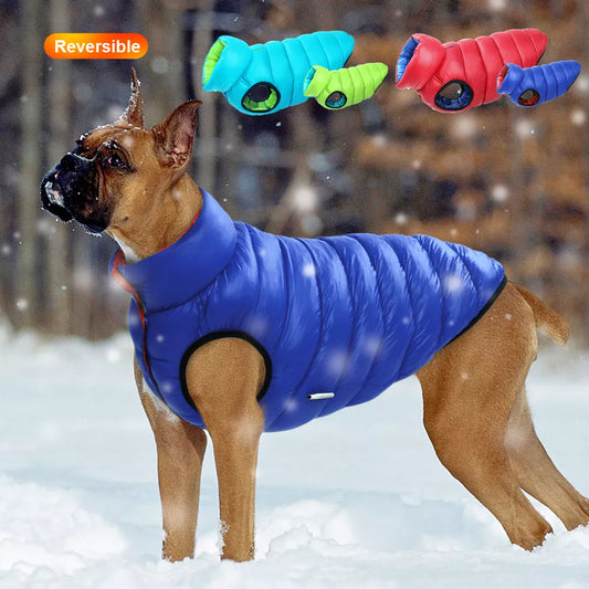 multi color winter dog vest