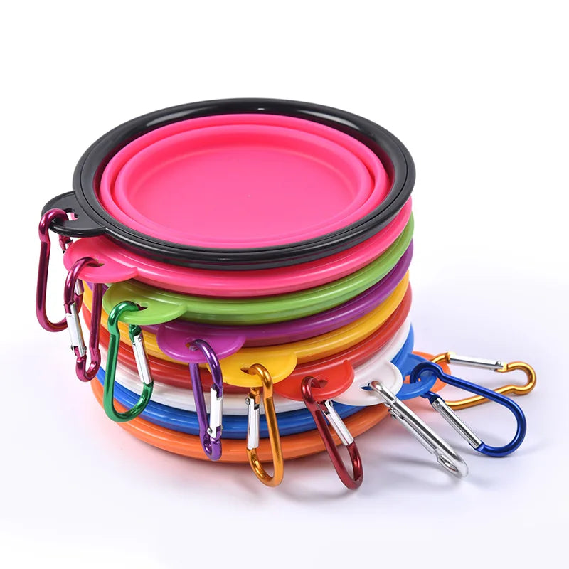 Multi-Color Collapsible Dog Bowl