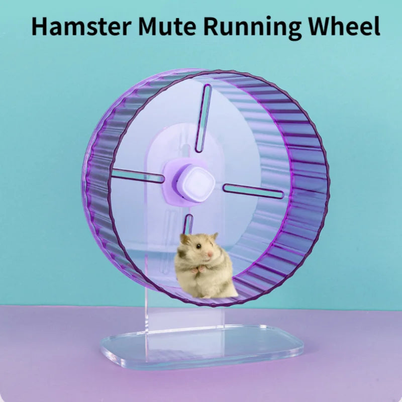 Crystal Silent Running Hampster Wheel Hamster