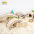 Load image into Gallery viewer, Hamster, Guinea Pig, Hedgehog, & Other Small Pets Wooden Step Bridge Toy
