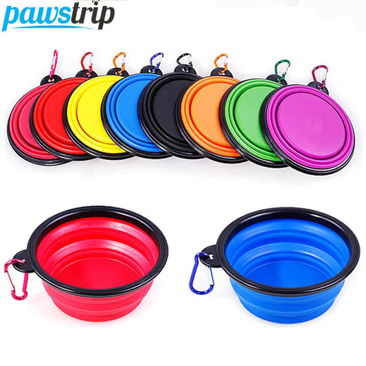 Multi-Color Collapsible Dog Bowl