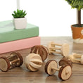 Load image into Gallery viewer, Roller Toy Made with Natural Wooden Pine For Small Pets - Dumbells - Unicycle Bell - Chew Toys
