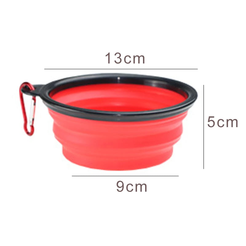 Multi-Color Collapsible Dog Bowl