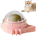 Load image into Gallery viewer, Rotating Catnip Toy Ball -  Attaches to Wall & Cleans Teeth
