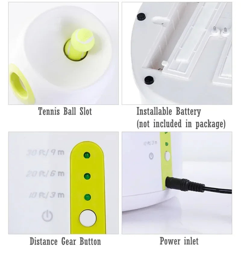 Pet Dog Toy Tennis Launcher - Automatic Throwing Machine