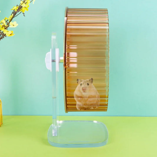 Crystal Silent Running Hampster Wheel Hamster