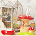 Load image into Gallery viewer, Mushroom House Pet Cage With Small Pet Bowl - For Small Animals
