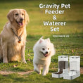 Load image into Gallery viewer, Automatic pet feeder 2.1KG water feeder 3.8L suitable for daily consumption
