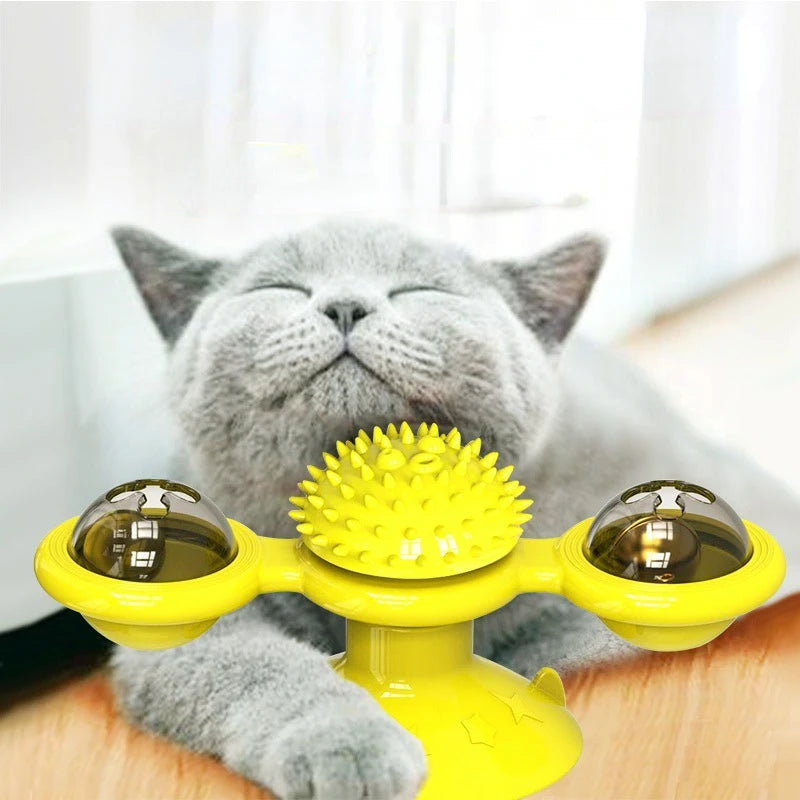 Interactive Cat Windmill Toy