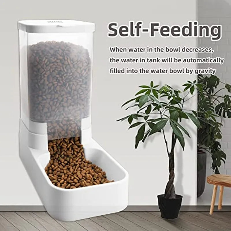 Automatic pet feeder 2.1KG water feeder 3.8L suitable for daily consumption