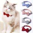 Load image into Gallery viewer, Pet Collar Adjustable - Durable Cat Collars - Cute Bow Kitten Necklace Soft Bell Product
