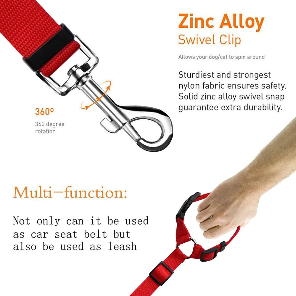 Adjustable Pet Seat Belt Harness