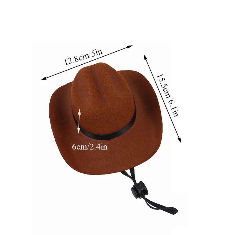 Pet Western Cowboy Hat - Bandana