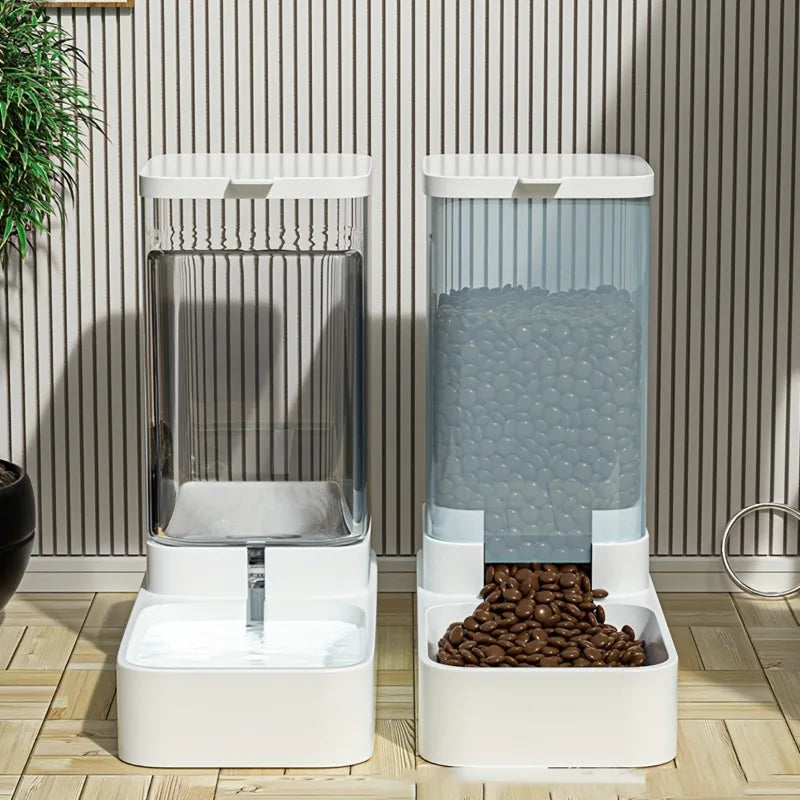 Automatic pet feeder 2.1KG water feeder 3.8L suitable for daily consumption