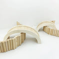 Load image into Gallery viewer, Hamster, Guinea Pig, Hedgehog, & Other Small Pets Wooden Step Bridge Toy
