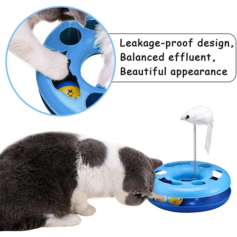 Interactive Kitten Toys Roller With Teaser Mouse